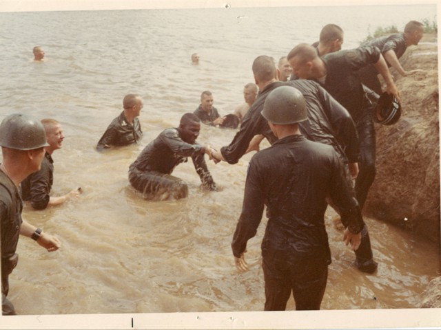 Company XO Lt Arthur Holmes (Center)
