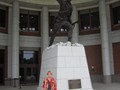 OCS 2015 Jeanne at statue
